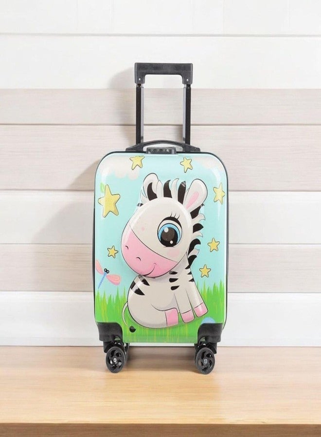 TOYSTODAY حقيبة سفر للأطفال الصغار من تويز توداي، ذات غلاف صلب، مزودة بعجلات ومقبض قابل للسحب، لحملها على متن الطائرة - Image 3